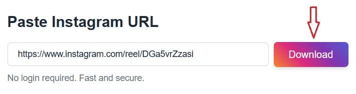Click Download and save your content